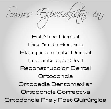 servcios Especialidades
